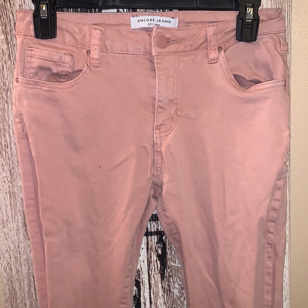 Sz 9 Women’s Blush Pink Skinny Jeans
